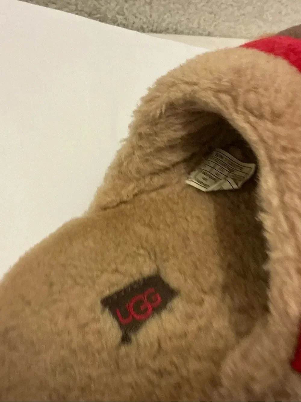 UGG Plush men shoes sandals Australian real fur size 8